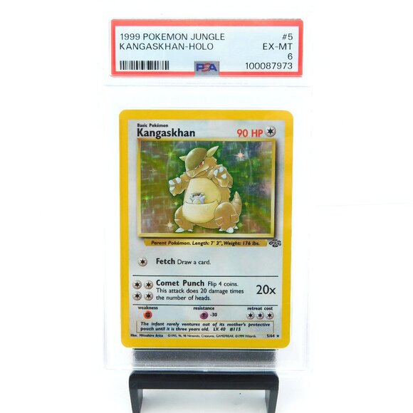 KANGASKHAN 1999 Jungle PSA 6 POKEMON Game Card Base Holo #5